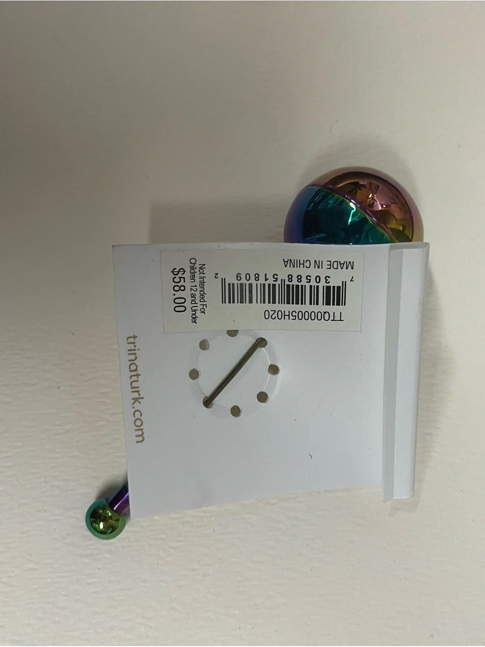 Trina Turk Iridescent Multicolor Orb Brooch